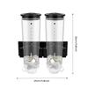 Food Dispenser Wall Mounted Grain Dispenser, Cereal Dispenser with Cup, Dry Food Dispenser Wall Mounted Double Cereal Dispenser