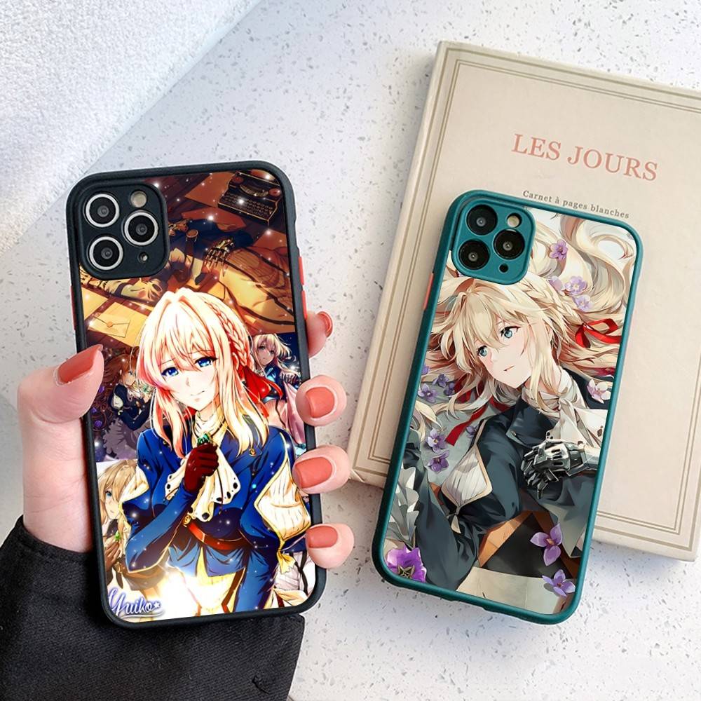 Violet Evergarden Phone Case For IPhone 16 15 14 X XR XS 7 8 Plus 11 12 13 Pro MAX 13mini Matte Shockproof Case