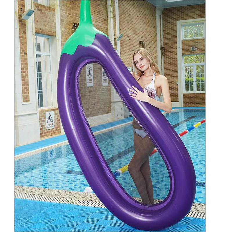 Inflatable Eggplant Mesh Lounge Float 250*105*20cm