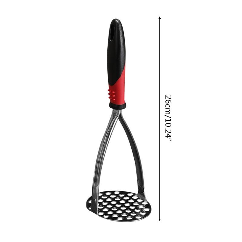 Manual Potato Masher Stainless Steel Potato Smasher Portable Kitchen Tools for Baby Food, Fruits, Bananas, Baking