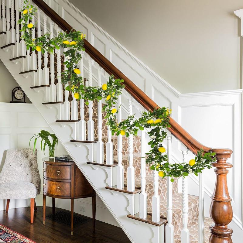 Simulated Lemon Rattan Artificial Lemon Rattan Interior Decoration Christmas Decorative Rattan.