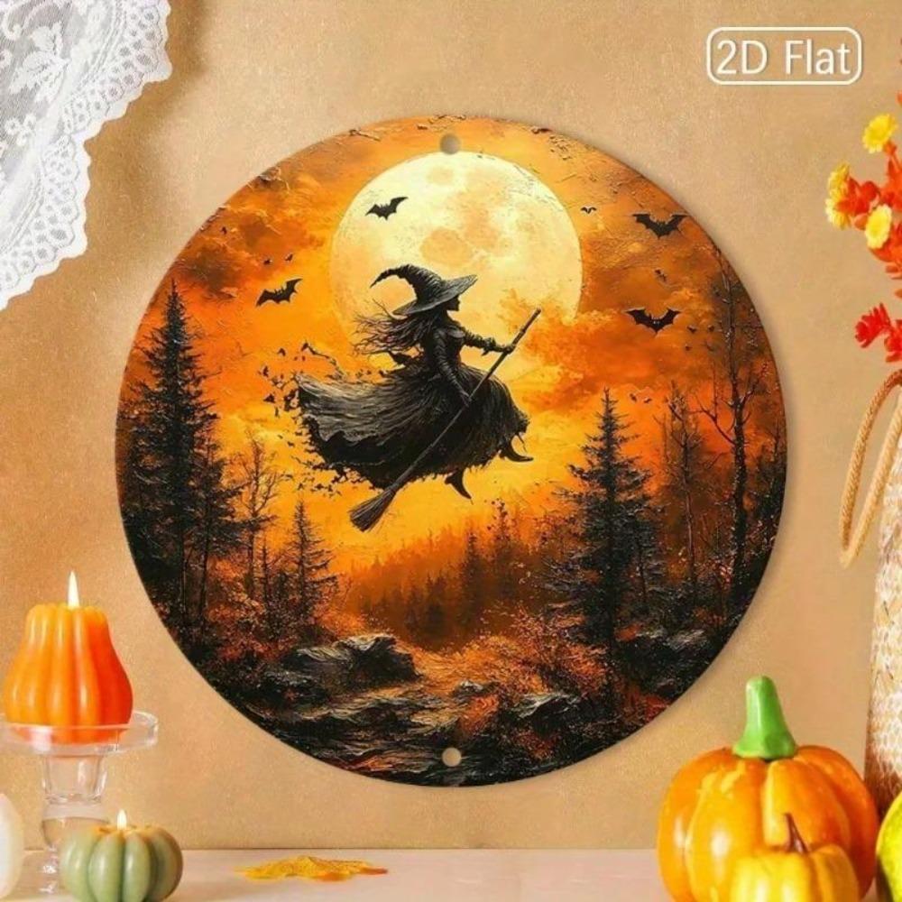 Modern Halloween Fantasy Metal Wall Art for Living Room Bedroom