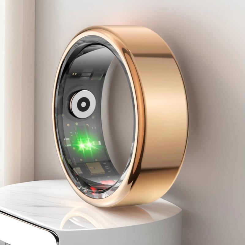 Bluetooth Smart Ring: Monitors Blood Oxygen, Heart Rate, Sleep, Steps, and Is Waterproof.