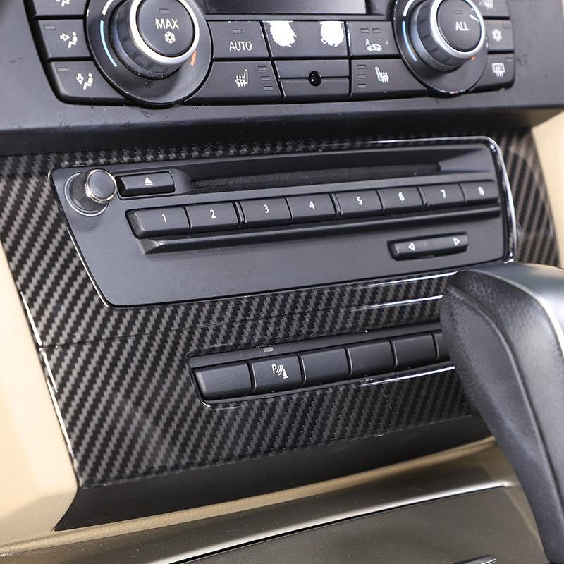 For BMW 3 Series E90 2005-2012 ABS Car Center Console Air Conditioning Volume Knob Decorative Frame Sticker Car Accessories