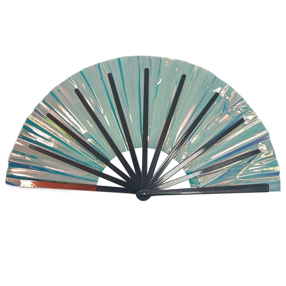 Lightweight Holographic Folding Fan Holographic Effect Dance Performance Props  Cosplay