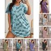 Love Print For Women Short Sleeve Sleepwear Dresses Loose Casual Fit Tee Nightwear Home Clothes Nightie Loungewear Dresses