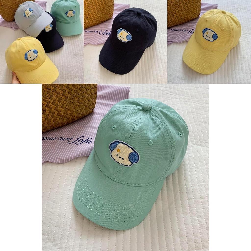 Charming Dog Design Baseball Cap For Women Adjustable Breathable Spring Summer