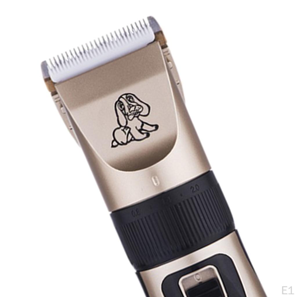 Electric Low Noise Dog Shaver Clippers Pet Hair 4 Combs