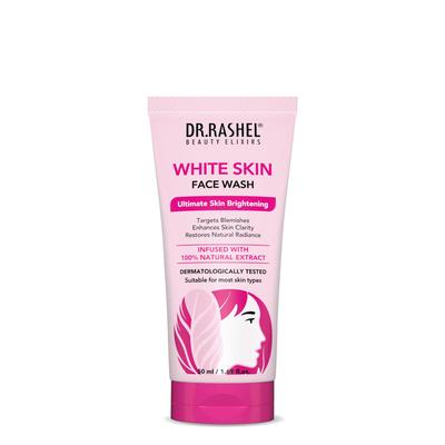 DR.RASHEL Nettoyant Visage Peau Blanche Extraits Naturels Nettoyant Visage Peau Blanche | Nettoyage en profondeur et éclaircissement de la peau pour peaux grasses et sèches 50 ml Chacun