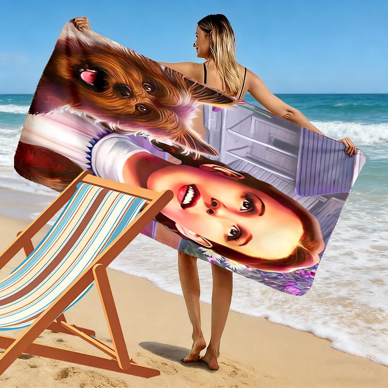 Fantasy Journey Through Oz beach towel Beach towel for vacation photos beach swim quick-drying swim towel Outdoor pool towel Outdoor picnic beach mat