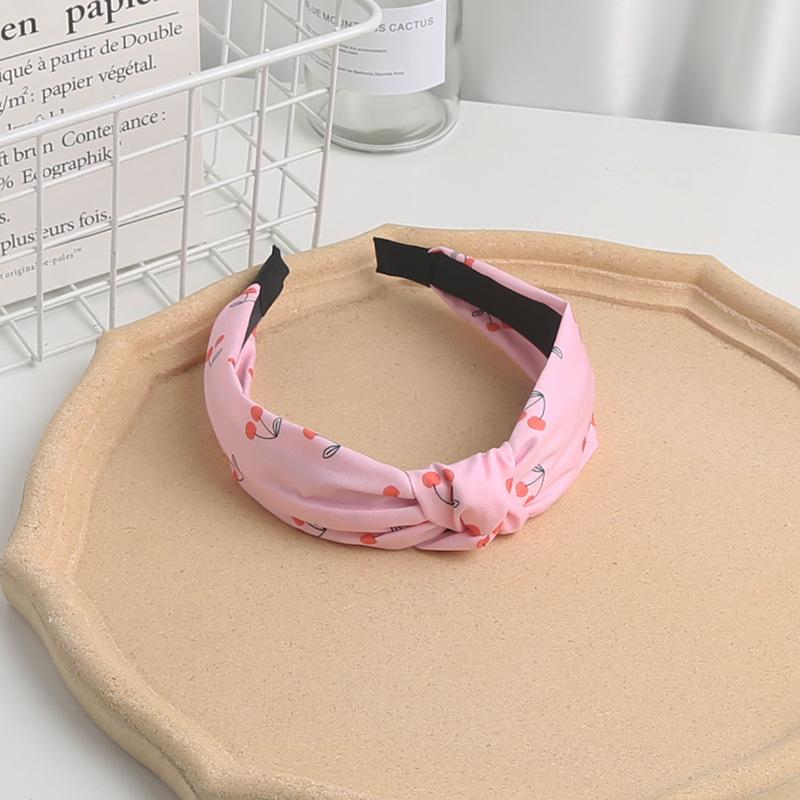 New Children's Fruit Pattern Headband Fabric Knot Headband Cute Sweet Headband Hair Accessories for Girls
