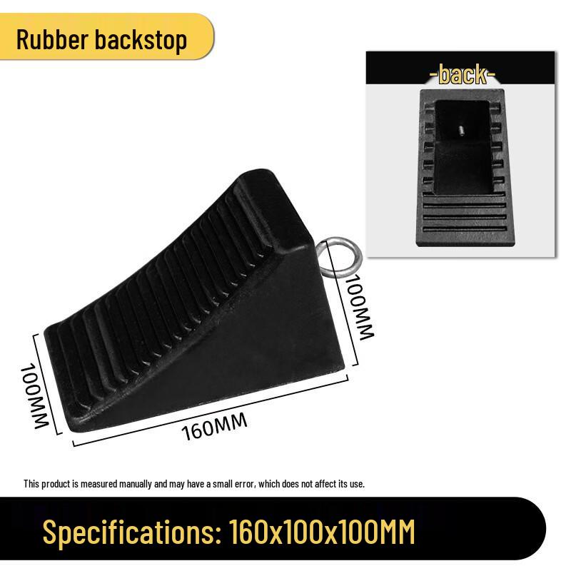 Heavy-Duty Rubber Wheel Chock
