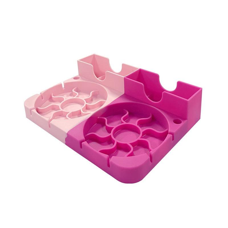 Silicone Tumbler Dry Rack Non-Slip Tumbler Drying Station Sports Bottle Drainer Stand for Stanley 30/40oz Cup Lid Straw