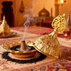 Zinc Zinc Alloy Mini Censer Holder Retro Aromatherapy Burner Decorative Metal Incense Burner  Muslim Ramadan