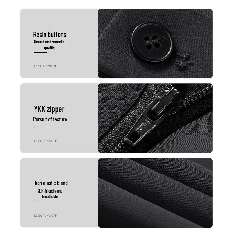 Shanshan Men's Straight-Leg Casual Dress Pants