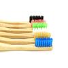 Environment- Friendly Charcoal Bristles Bamboo Toothbrush with Customized Packing and Logo