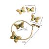 Retro Niche Designer Wind Heavy Industry Butterfly Engraving Malachite Necklace Set Fashionable Light Luxury High Sense