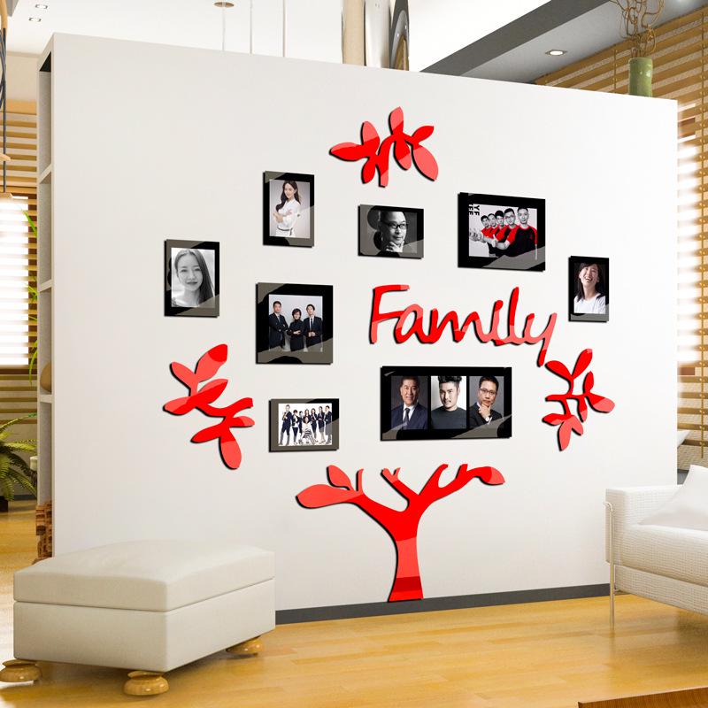 Acrylic Tree 3D Wall Stickers: Creative Decoration for Living Room, Bedroom, Office, or Sofa Area.
