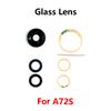 For ZTE Blade A72S Rear Back Camera Glass Lens With Adhesive Sticker Replacement Repair Parts