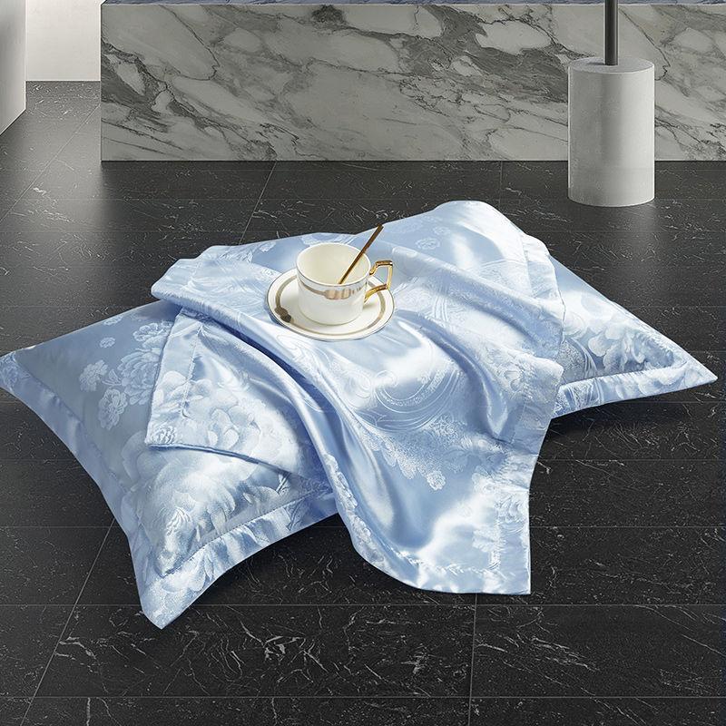2pcs Luxurious Jacquard Pillowcases, Soft & Comfortable, Washable for Bedroom or Guest Room Decor, Bedroom Decor and Accessories