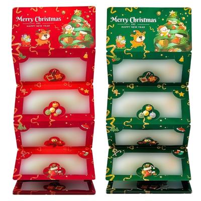 Holiday Envelope with 6 Secret Card Pockets Christmas Cash Holder Unisex Multiple Compartments Money Holder