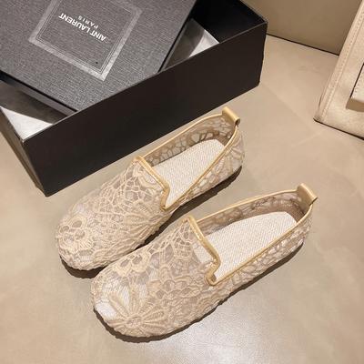 Mocassins de Verão Femininos Luxo Casual Descalço Moda Exterior Sapatilhas de Malha Confortáveis Sapatos Femininos Para Mulheres Tendências 2025