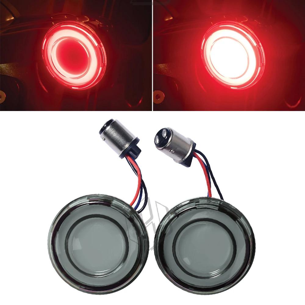 Case For Harley Touring Sportster XL Softail 2018-2021 Motorcycle 1157 Bullet Style LED Rear Turn Signal Conversions