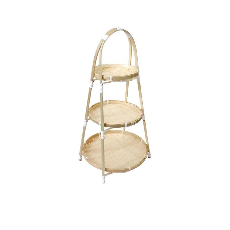 Handwoven Rattan Serving Trays & Baskets