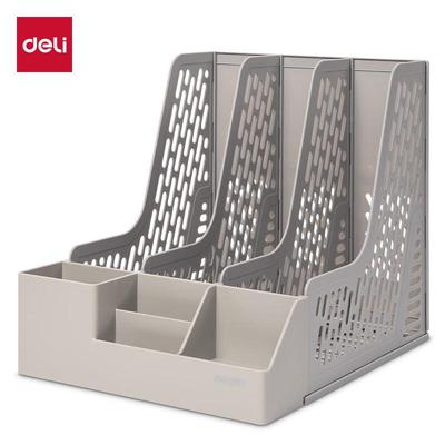 Deli 3-Tier Desktop File Organizer with Pen Holder