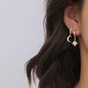 Wind, Stars, Moon, Zircon Earrings, Women'S High-End Sense, Versatile Temperament, Ear Buckles, Earrings.