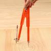 YIJOFU Woodworking Compass, Industrial Metal Professional Scribe Gauge, Drawing Tool, Precision Pencil (40*150cm)