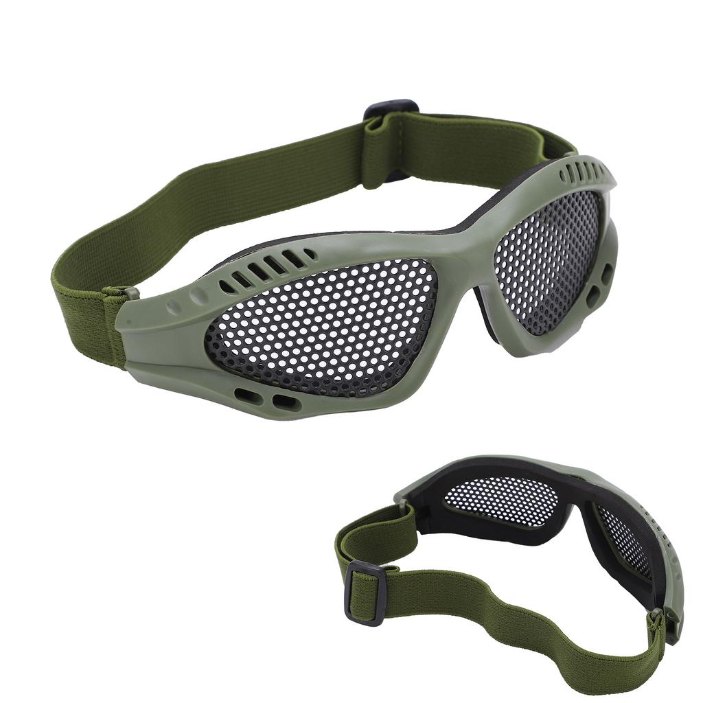 Mesh Safety Glasses Impact Resistant High Toughness Breathable Protective Goggles for Shooting Games Outdoor