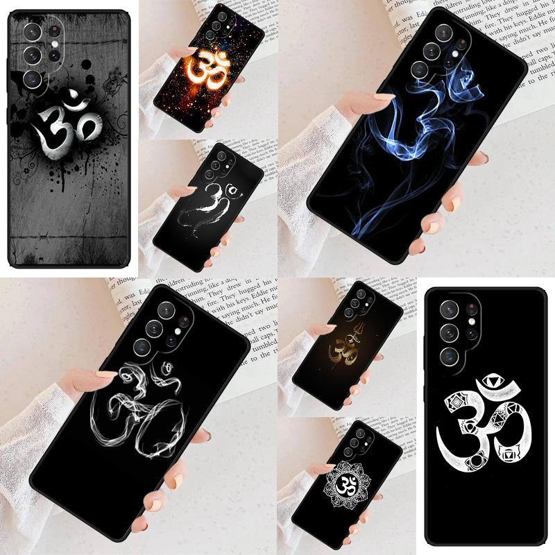 Aum Om Symbol Cell Phone Case for Samsung Galaxy S26 Ultra S25 S24 S23 S22 S21 S20 Note10 Cover