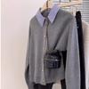 2025 Women's High-End Polo Collar Knit Cardigan - European Style Versatile Sweater