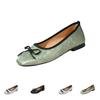 Women's Vintage Square Toe Flats with - Flat Shoes for Everyday Wear