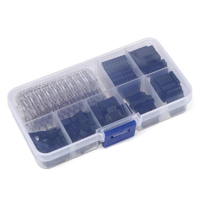 2.54mm Connector Assortment Kit 310/620Pcs Male Female Terminal Housing Set for Industrial Circuit Debugging