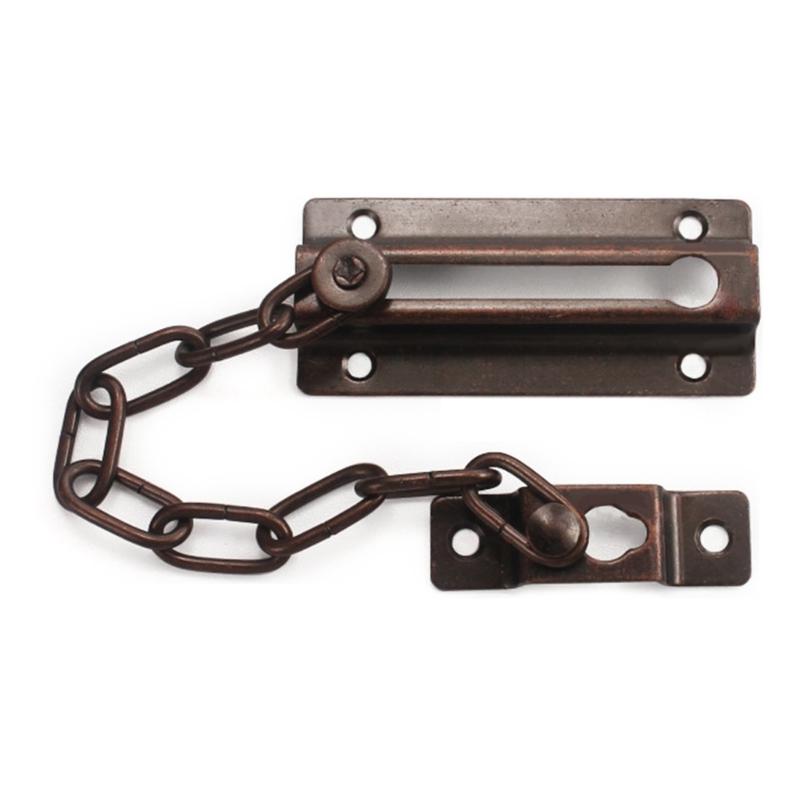 

Easy to Installion Push Pull Door Lock Catcher without Drilling Fit Various Door Thicknesses for Home Accessory красный/бронзовый