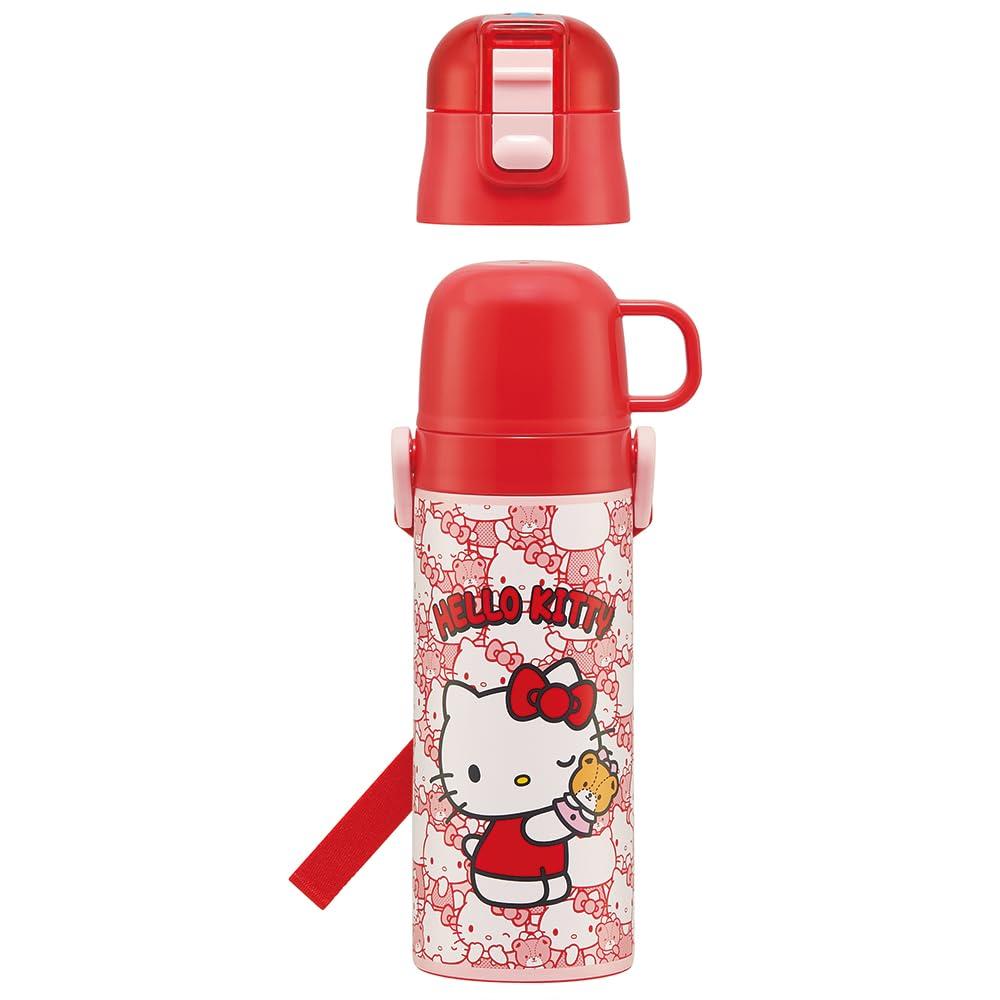 Skater Stainless Steel Water 470ml and 430ml Sanrio Hello Kitty Lightweight and Perfect for Sports Water Children's Bottle, 2-Way Design, (Direct