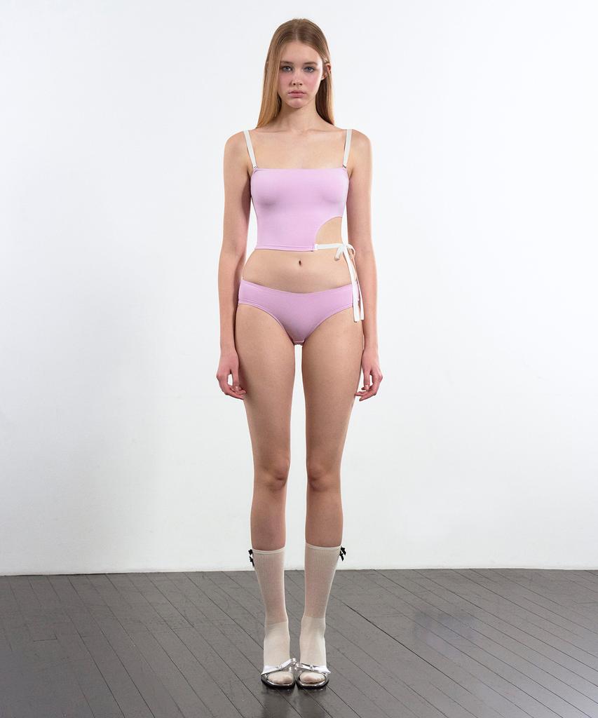 VINAJ Cutout Half-Top Bikini Bra (Lavender Pink)
