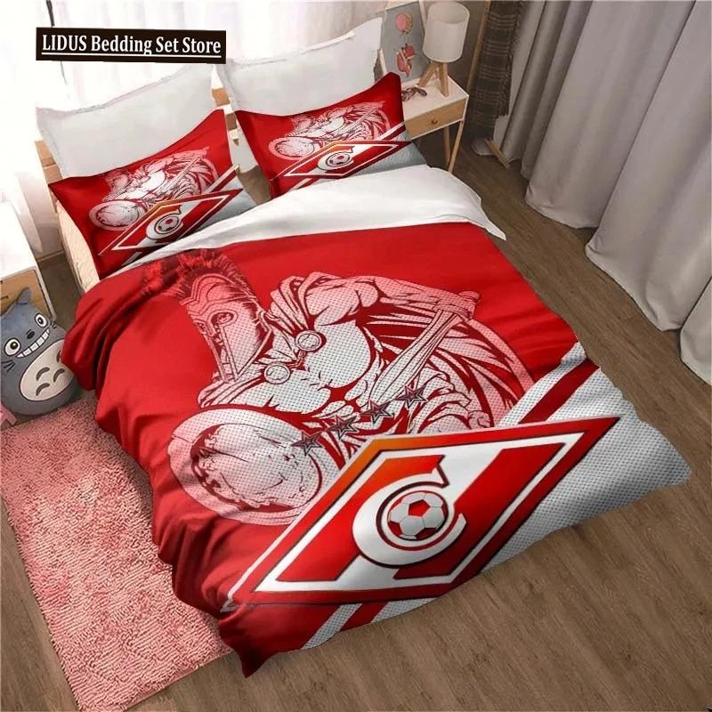 FC Spartak Moscow Football 3D Print Bedding Set Cute Quilt Cover Bed Cover With Pillowcase Custom Bedding Queen King Full Size