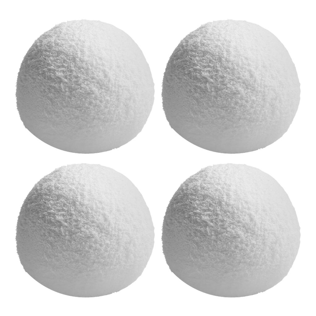 4/6PCS Reusable Sponge Balls For Efficient Cleaning Of Bathtubs Spas And Aquariums White 3 Inches Sponge Balls