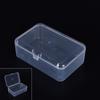 New Small Transparent Plastic Storage Box Clear Square Multipurpose Display