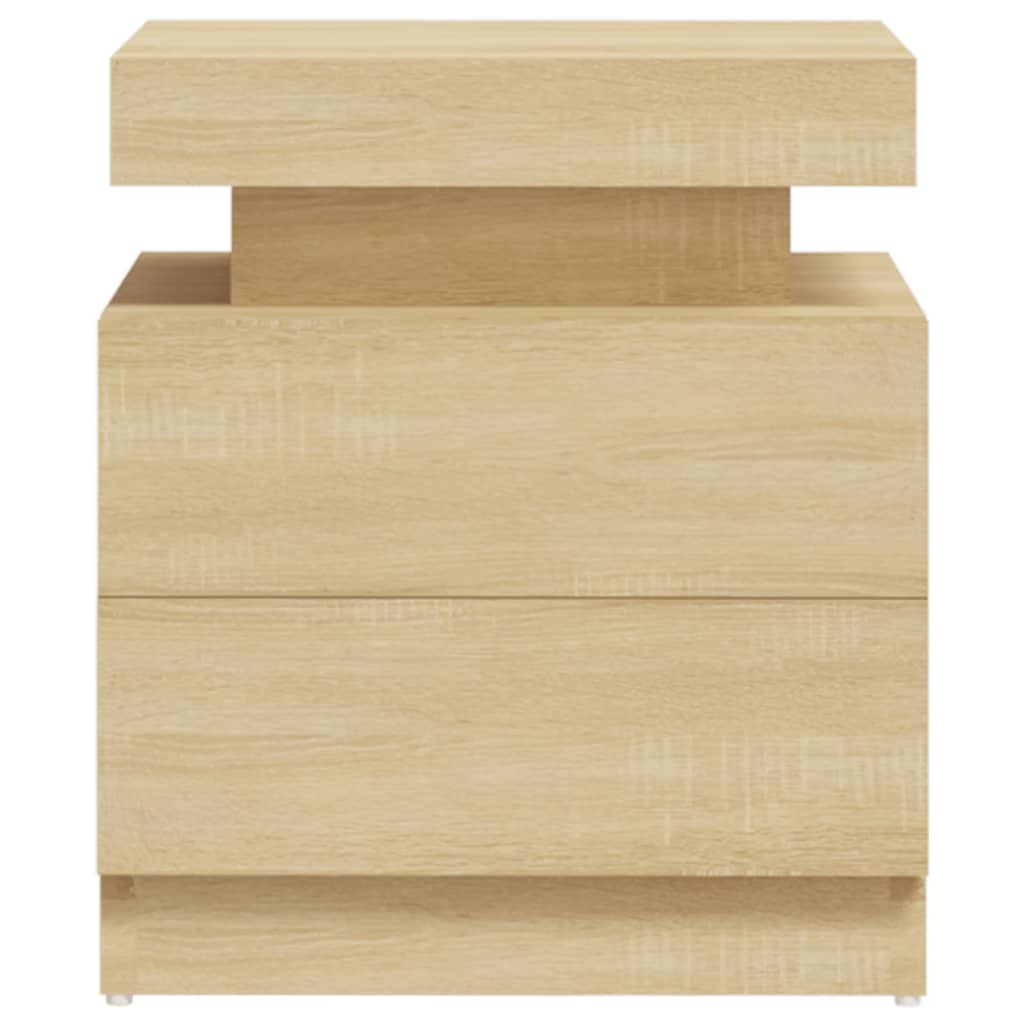 Vidaxl Szafka Nocna, Dąb Sonoma, 45X35X52 Cm, Materiał Drewnopochodny