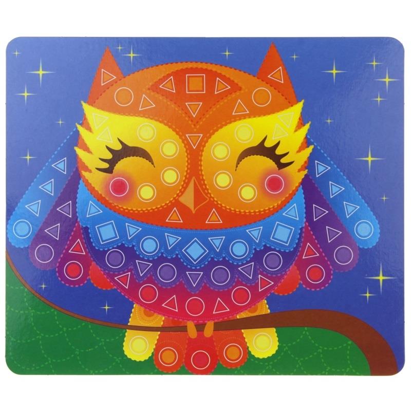 Creative Foam Mosaic Glue Paper Genius Kid Owl Flower