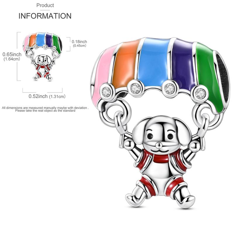 Elk Dinosaur Luminous Firefly Dangle Charm Flower Beads Sale Copper Fit Bangle Bracelet Diy Jewelry Charms