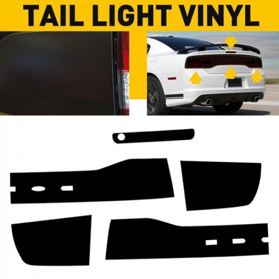 Tail Light Tint Vinyl Blackout Film Precut Overlay For 2011-2014 Dodge Charger T
