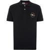 Plain Knit Cotton Casual Embroidered Polo Shirt Men Polo Shirts Black 78J6833BDS