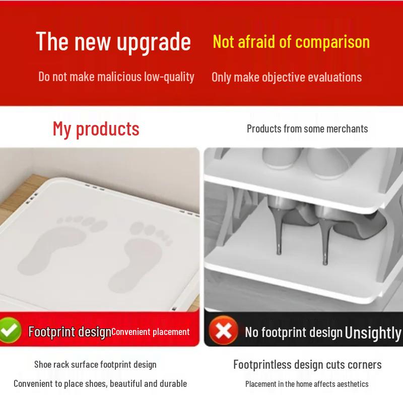 Compact Lightweight Shoe Rack: Space-Saving, Removable Storage for Dorms & Indoor Use