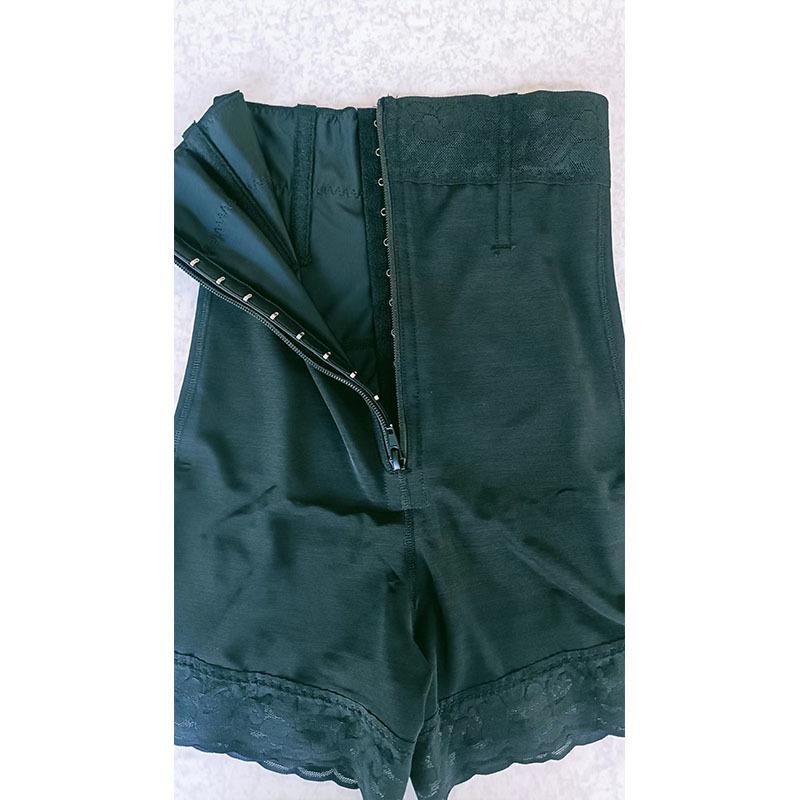 European & American High-Waisted Tummy Control Lace Pants with Zipper & Hook – Butt-Lifting & Hip-Shaping Shapewear.