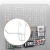 10Pcs Versatile Pegboard Hooks Grid Wall Mesh Retail Display Shop Peg Goods Shelf Minimalist Panel Pegboard Hooks